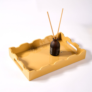 Vietnamese Custom Size Lacquer <b>Tray</b> with Shiny Finish for <b>Tea</b>, Coffee, Breakfast Serving and Home Table Decoration - Product Image 3