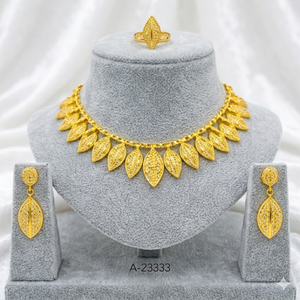 MOLL JEWELLERS Gold Plated Bridal Jewelry <b>Set</b> <b>Crystal</b> Stones Trendy Flower Necklace Earrings <b>Set</b> Women Anniversary Engagement - Product Image 6