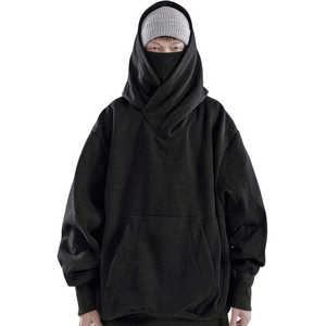 เสื้อฮู้ด Tactical Techwear ทรงโอเวอร์ไซส์ สไตล์ไซเบอร์พังก์ พร้อมฟังก์ชั่นหน้ากาก  ขายส่งเสื้อผ้าสตรีทแวร์ - Product Image 3