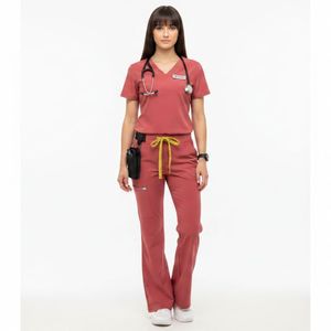OEM Custom Medical <b>Scrub</b> Suit Breathable Nurse Uniform <b>Set</b> Comfortable Hospital Workwear Customized Design <b>Scrubs</b> <b>Set</b> - Product Image 2