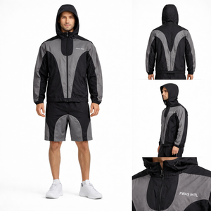 Chaqueta cortavientos de nailon reflectante personalizada OEM, traje deportivo ligero y transpirable, venta al por mayor B2B, chaquetas para hombre de EE. UU. - Product Image 1