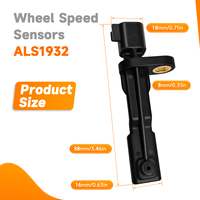 Capteur de vitesse de roue ABS arrière gauche/droit ALS1932 OE 52125003AA 52125003AB 52125003AD compatible avec Jeep Wrangler Liberty Dodge