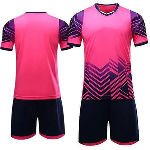 Nouveaux ensembles d'uniformes de football 100% polyester, prix d'usine, uniformes de football de haute qualité, faible MOQ, service OEM ODM, personnalisés - Product Image 3