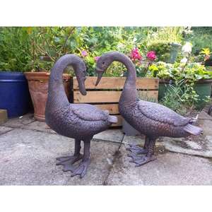 Fournitures pour événements : Ensembles de canards en bronze, sculptures de canards en fonte, ornements de jardin - Prix de gros - Product Image 5