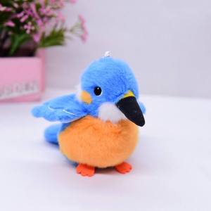 Porte-clés en peluche d'animaux volants : mini-oiseaux doux, jouets en peluche (moineau, pingouin, perroquet), poupées en peluche, porte-clés Dodos, jouets porte-clés en peluche d'oiseaux - Product Image 2