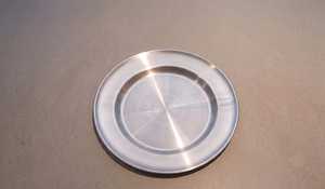 Assiette de service peu profonde en métal doré, polie, pour steak, pâtes, salade, décoration de table de mariage - Product Image 5