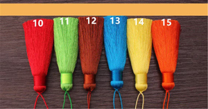 Pendentif à pompon en soie de haute qualité, 250 mm de long, 33 options de couleurs, gamme d'accessoires extra large, choix idéal pour la confection de pompons - Product Image 3