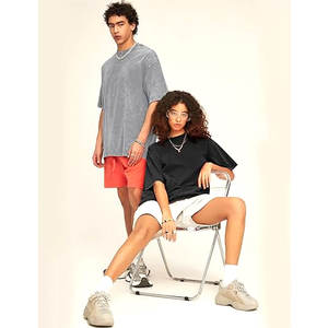 Camisetas de Manga Corta para Hombre, Estilo Vintage Lavado, Básicas, Holgadas, Cuello Redondo, Algodón Casual, Cómodas para Uso Diario, Ropa Urbana - Product Image 2