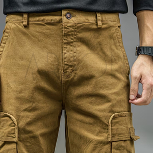 Buen Proveedor, Nuevo, Pantalones Cargo de Algodón Ligero, Diseño Único Personalizado, Estilo Urbano, Corte Recto y Holgado - Product Image 4