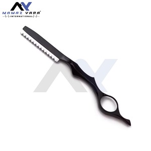 Professional Mens Face Hair <b>Thinning</b> Barber Razor Durable Zinc Alloy Body with High Quality Stainless Steel Replacement Blades - Product Image 4
