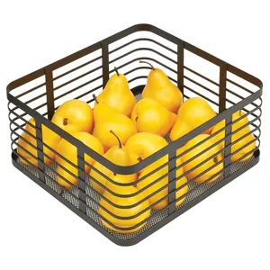 Panier en fer contemporain pour une organisation décorative haut de gamme, panier en métal de luxe pour des collections de décoration intérieure élégantes - Product Image 2