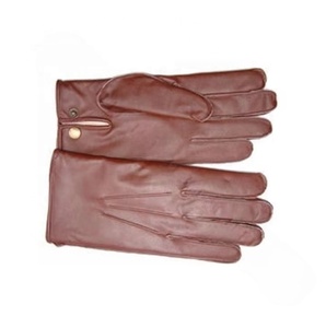 ถุงมือหนังสีดำสำหรับผู้ชาย, ถุงมือหนังทนทานต่อการตัดมือ - Product Image 4