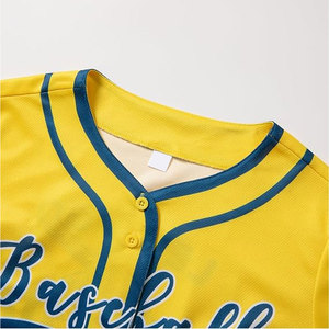T-shirt de baseball court pour femme, col en V, boutonné, pour les jours de match, pour les fans et les mamans de baseball, à manches courtes, décontracté et sportif - Product Image 5