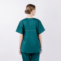 Tissu sergé en spandex de haute qualité, uniformes d'infirmière de la marque GW, vêtements d'hôpital imprimés - Taille XL, style unisexe court pour médecin