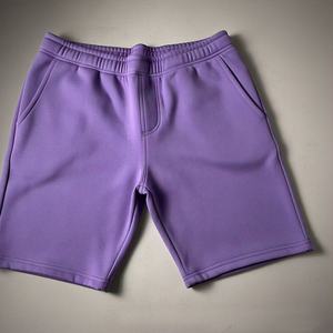 กางเกงขาสั้นผ้าฝ้ายสำหรับผู้ชายกางเกงขาสั้นผ้าฝ้ายขนแกะ100% สำหรับฝึกซ้อมกางเกงขาสั้นสีพื้นสำหรับวิ่งแบบลำลองผ้าฟลีซเทอร์รี่ - Product Image 2