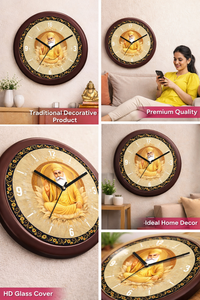 Premium Personalized Guru Nanak Dev Ji Designer Wall Clock Artistic <b>Frame</b> Religious Decor Gift for Mother's Day & Christmas - Product Image 5