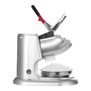Macchina Elettrica Tritaghiaccio a 4 Lame, 100 kg/ora, per Granita e Coni di Neve, con Coperchio in Acciaio Inossidabile - Product Image 6