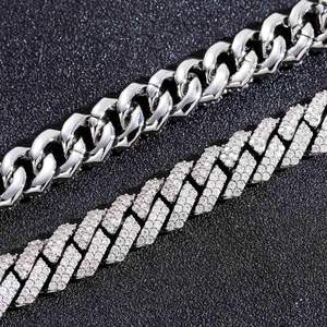 Bracelet chaîne cubaine en moissanite sur mesure de fabrication indienne pour les amateurs de hip-hop, disponible à prix d'exportation - Product Image 4