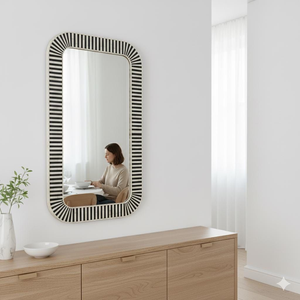 Marco de Espejo con Incrustaciones de Hueso 100% Natural, Hecho a Mano, de Lujo y Alta Calidad, Personalizado, para Decoración, de la India - Product Image 1