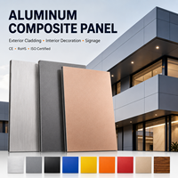 Panneau composite en aluminium Alucobond, taille standard 5 mm 1220*2440 mm, personnalisation pour mur-rideau, directement de l'usine