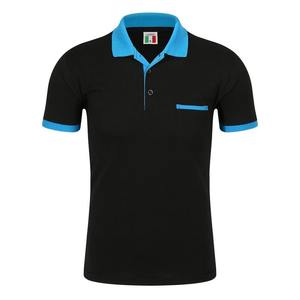 เสื้อโปโลผ้าฝ้ายพีมาสำหรับผู้ชาย เสื้อยืดฤดูร้อน แขนสั้น ติดกระดุม - Product Image 2