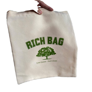Sac fourre-tout en toile de polyester personnalisé, sac fourre-tout en toile de coton, sacs fourre-tout vierges robustes à poignée longue pour impression sérigraphique - Product Image 2