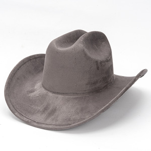 Sombrero de Vaquero de Gamuza a la Moda, Nuevo Sombrero para Hombre y Mujer, Informal, para Fiesta, de Ala Ancha - Product Image 5