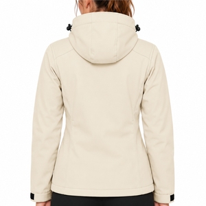 Chaqueta Softshell con Capucha para Mujer, Ligera, con Cierre Completo, Diseño Personalizado, Bolsillo Frontal Seguro - Product Image 2