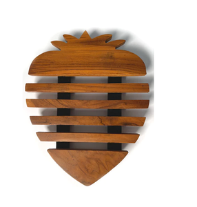 Posavasos cuadrados de madera de acacia con forma de hoja, salvamanteles redondos de madera con forma de hoja de monstera - Product Image 3