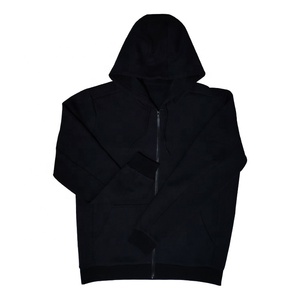 Venta caliente personalizado sin cordón Zip-Up sudaderas con capucha en blanco liso de gran tamaño de lana Zip up Fit Boxy Hoodie sudaderas con capucha de alta calidad para hombres - Product Image 1