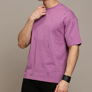 Nouveau T-shirt vintage surdimensionné de haute qualité, personnalisé, en coton 100% respirant et résistant, pour hommes, été - Product Image 4