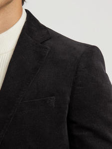 Ensemble blazer noir classique, blazer ajusté avec sangles de moine de créateur, tenue élégante smart-casual, couleurs et tailles personnalisées, costume homme - Product Image 4