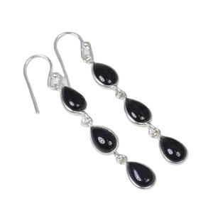 Vente en gros de boucles d'oreilles en pierre de cristal naturel, quartz, gravier, bijoux faits main en pierres précieuses pour la mode féminine - Product Image 4