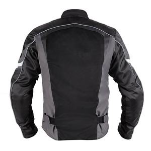เสื้อแจ็คเก็ตมอเตอร์ไซค์สไตล์แข่งรถ พร้อมเกราะป้องกัน  มีสี ขนาด โลโก้ และการผลิตแบบ OEM ODM และ Private Label ที่ปรับแต่งได้ - Product Image 2