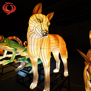 Lanternes en fer pour animaux de zoo d'extérieur Yunyi Holiday Lights, pour parcs, jardins, festivals de musique, spectacles de lumière, personnalisables pour le Ramadan et les remises de diplômes - Product Image 4