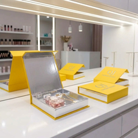 Boîte cadeau magnétique de luxe personnalisée en gros avec intérieur en satin, dorure à chaud, rigide, pour cosmétiques, soins personnels et emballages cadeaux