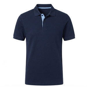 Chemises imprimées en polyester/coton pour hommes avec poche anti-plis et manches courtes, polos pour hommes - Product Image 2