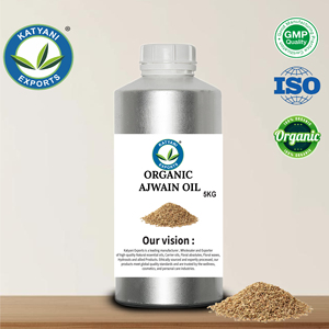 Aceite Esencial Orgánico de Ajowain / Ajwain (Trachyspermum Ammi) Destilado al Vapor por el USDA, Grado Cosmético, Proveedor a Granel Katyani Exports - Product Image 5