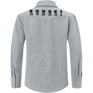 เสื้อผ้า FR คุณภาพดีที่สุด ผลิตตามสั่ง เสื้อเชิ้ตผ้าฝ้าย FR ทนไฟ เสื้อทำงานผ้าฝ้าย FR กันไฟ มาตรฐาน EN 1149 และ NFPA 2112 - Product Image 2