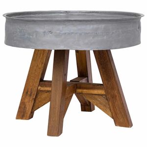 Tabouret en métal industriel, meuble durable pour la maison, pouf d'appoint pour salon, utilisation en appartement, style design moderne - Product Image 1