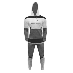 High Quality Custom Men's Cargo Hoodie Jogger Sets <b>Reflective</b> Printed Fleece Tracksuits Sweatpants Breathable Windproof - Product Image 2