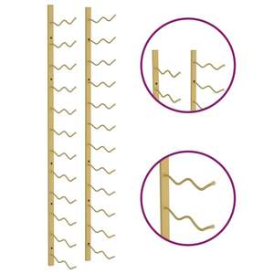 Porte-vin mural en fer doré pour 24 bouteilles - Product Image 6