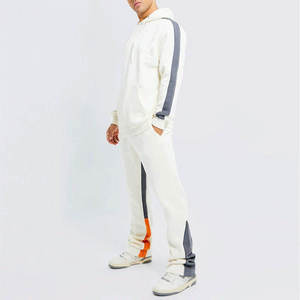 OEM Wholesale Customized Winter Men Flared <b>Tracksuit</b> High Quality 100% Cotton Fleece Breathable Quick Dry Custom Logo - Product Image 1