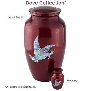 Urna Funeraria Dove para Cenizas, Estilo Americano, Blanca, Capacidad de 200 Pulgadas Cúbicas - Product Image 4