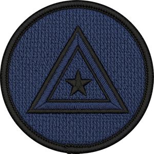 Parche Triangular Bordado Negro Personalizado con el Ojo que Todo lo Ve, Insignia Redonda Masónica, Regalia de la Francmasonería, Uniforme Fraternal para Coser - Product Image 5