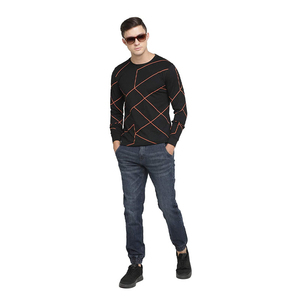 <b>Geometric</b> print long sleeve <b>shirt</b> Knitted polyester fabric <b>shirt</b> Autumn wear full sleeve <b>shirt</b> - Product Image 6