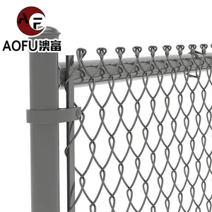 International purchasing chain link fence roll 50ft brown vinyl coated 6 foot black plastic coated with barbed wire south Africa