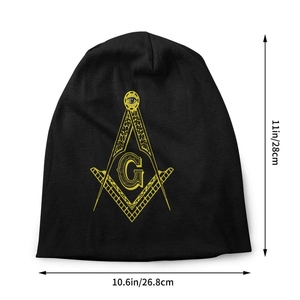 Custom Logo Master Mason <b>Blue</b> Lodge Multifunction Winter <b>Beanie</b> Hat Wholesale Supplier - Product Image 3