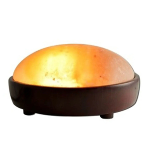 Natural Himalayan Pink Salt Round <b>Lamp</b> Polished Rock Salt <b>Table</b> Light for Home Decoration - Product Image 3