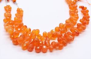 AAA Natural Carnelian Faceted Teardrop <b>Beads</b> 4x6-6x9MM Carnelian Gemstone <b>Beads</b> 8 Inch Natural Teardrop <b>Beads</b> Strand For Jewelry - Product Image 5